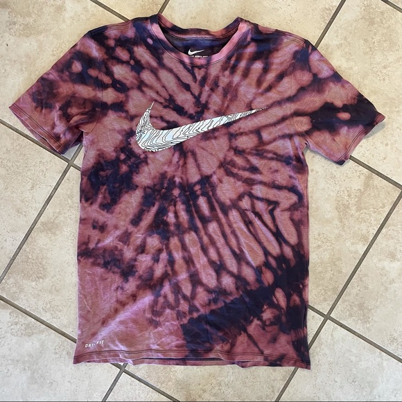 Nike Other - MENS Nike Custom Bleach Tie Dye Tee